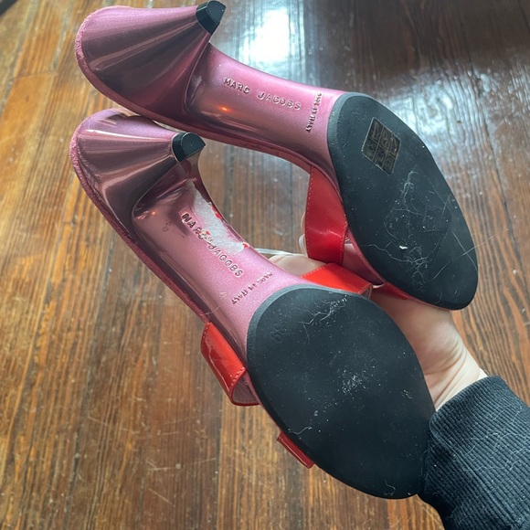 Marc Jacobs vintage pink patent and suede mules size 39 🌸💕 - Picture 6 of 6